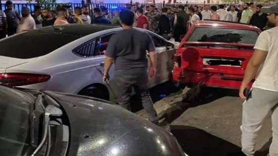 حادث سير لأكثر من 10 مركبات في إربد