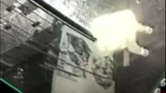 بالفيديو عامل وطن لاسباب مجهولة يعيد و يلقي بالقمامة لاحد المطاعم في الرمثا امام باب المطعم