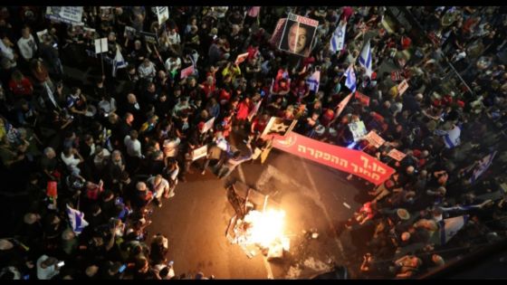 الآلاف يتظاهرون في تل أبيب ومحاولات اقتحام مقر نتنياهو ومطالبات بإطاحة حكومته