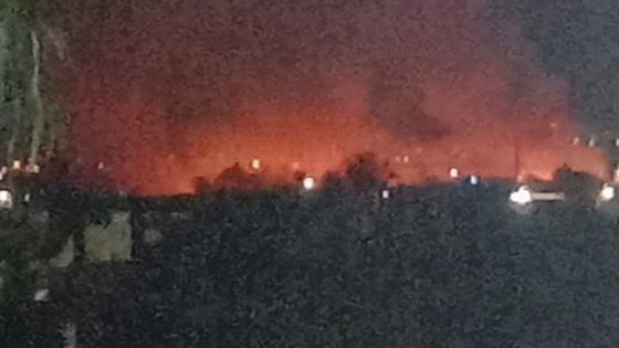 عاجل/حريق كبير يلتهم مساحات واسعة من الأراضي الزراعية بالاغوار الشمالية في منطقة #المشارع