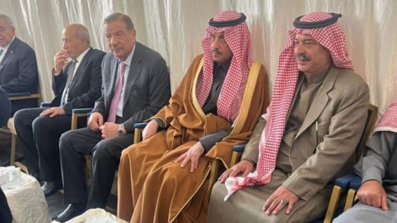 السفير السعودي يقدم واجب العزاء لعشيرة بني حسن