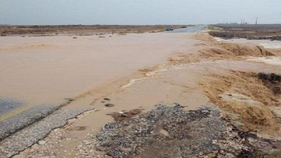 إغلاق طريق بغداد الدولي بسبب غزارة الأمطار