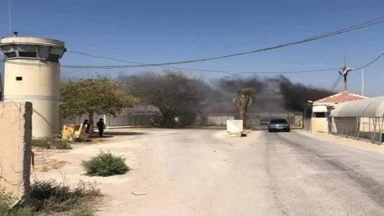 إحراق ثكنة للاحتلال قرب الحدود الأردنية
