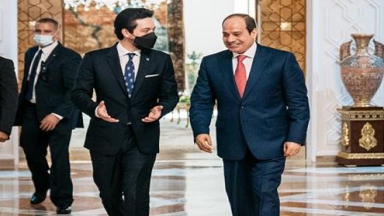 ولي العهد: الأردن مهتم بتعزيز التعاون مع مصر