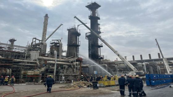 وفاة عاملين اثنين بعد اندلاع حريق بمصفاة ميناء الأحمدي في الكويت