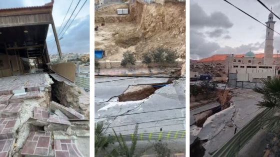 إغلاق مسجد وإخلاء أربعة منازل في وادي موسى نتيجة انهيارات