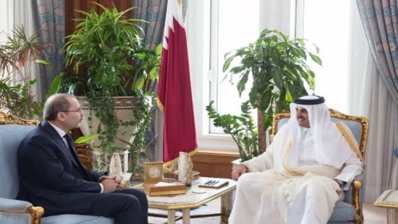 أمير قطر يلتقي وزير الخارجية أيمن الصفدي
