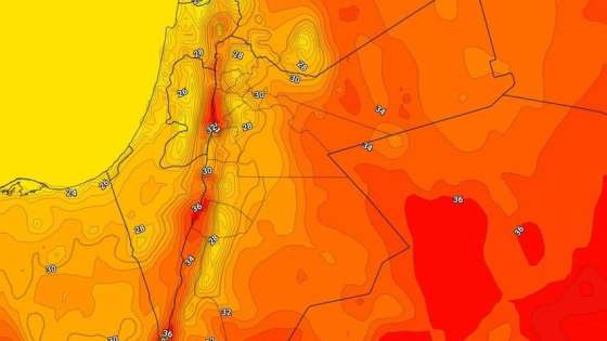 ارتفاع على درجات الحرارة في الأردن الجمعة