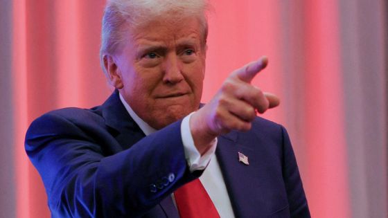 U.S. President-elect Donald Trump gestures as he meets with House Republicans on Capitol Hill in Washington, U.S., November 13, 2024. REUTERS/Brian Snyder REFILE - QUALITY REPEAT