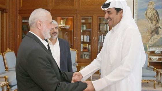 هنية يلتقي الأمير تميم بن حمد ويشكر قطر