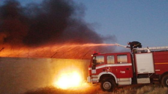 الدفاع المدني يخمد حريق كرفانين داخل مخيم الازرق