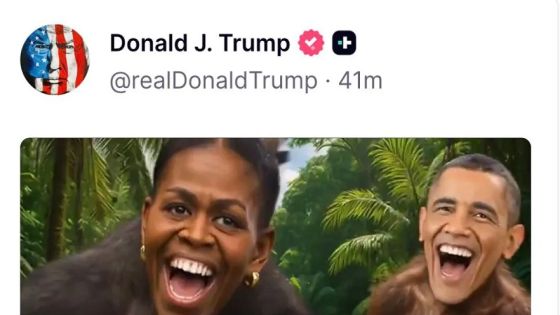 بعد فيديو ترامب.. ليفيت تعلق على تصوير أوباما وزوجته قردين