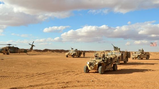 5th Special Forces Group (A) Operation Detachment Bravo 5310 arrives to meet Major General James Jarrard at the Landing Zone at base camp Al Tanf Garrison in southern Syria