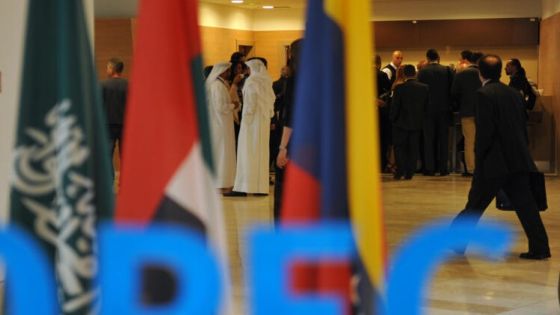 Algeria .Algiers. before the start of the meeting of OPEC, some participants chatting on the corridors .PHOTO/RYAD KRAMDI.