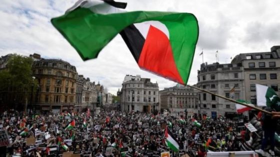 الآلاف يتظاهرون في لندن ضد بيع السلاح للاحتلال الإسرائيلي