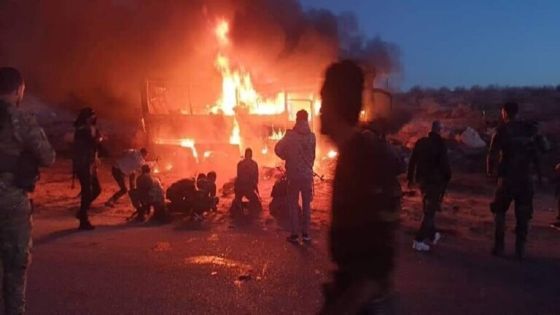 28 قتيلا في هجوم إرهابي على حافلة في دير الزور بسوريا