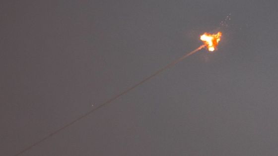 Israel's Iron Dome missile defence system intercepts a rocket above Sderot on November 3, 2023, amid the ongoing battles between Israel and the Palestinian group Hamas. (Photo by JACK GUEZ / AFP)