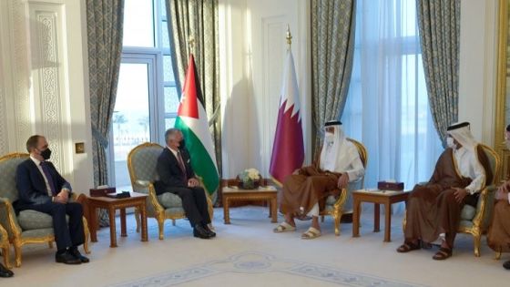 الملك لأمير قطر: قضية فلسطين مركزية وندعم الحفاظ على سيادة سوريا