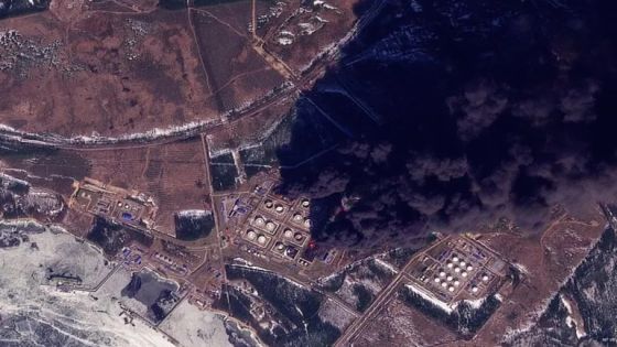 حريق ضخم في ميناء بريمورسك الروسي بعد هجوم أوكراني