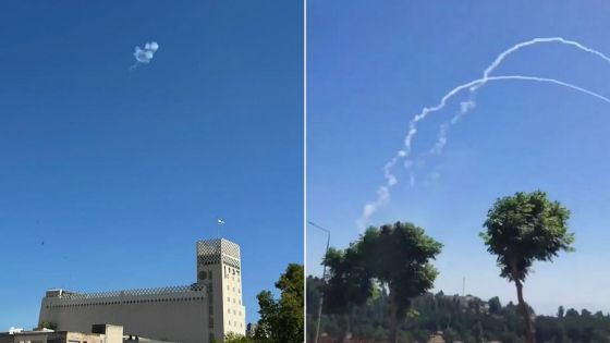 اعتراض مسيرتين في سماء حيفا وإطلاق 40 صاروخا من جنوب لبنان