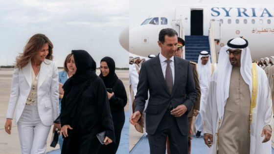 برفقة زوجته أسماء.. بشار الأسد يصل إلى الإمارات