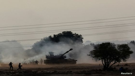 An Israeli tank is positioned near Israel's border with Lebanon, northern Israel, October 9, 2023. REUTERS/Ammar Awad TPX IMAGES OF THE DAY