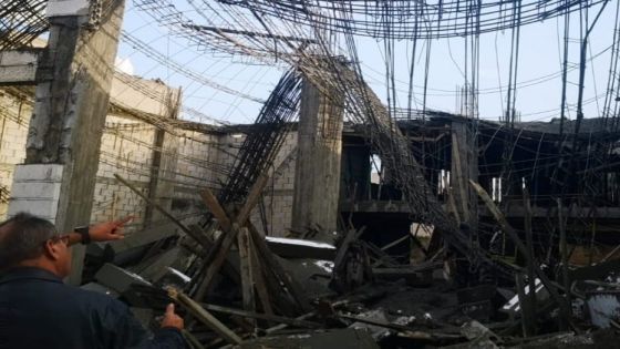 المقاولين تحمل البلدية مسؤولية انهيار مبنى في اربد