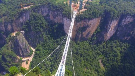 شاهدوا : بعد التلسكوب.. الصين تفتتح أضخم جسر معلق في العالم