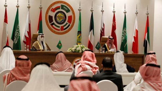Secretary-General of the Gulf Cooperation Council (GCC) Nayef Falah al-Hajraf and Saudi Arabia's Foreign Minister Prince Faisal bin Farhan Al Saud speak during a joint news conference at the Gulf Cooperation Council's (GCC) 41st Summit in Al-Ula, Saudi Arabia January 5, 2021. REUTERS/Ahmed Yosri