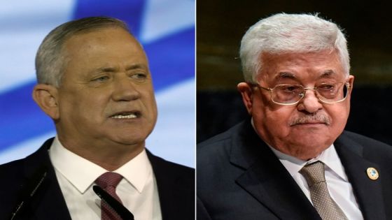 حماس تدين اجتماع محمود عباس مع غانتس في منزله بتل ابيب
