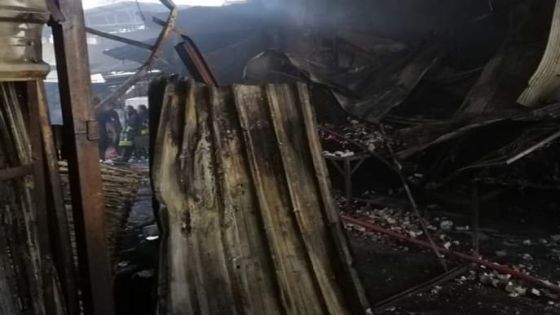 حريق ضخم في سوق “البالة” وسط إربد