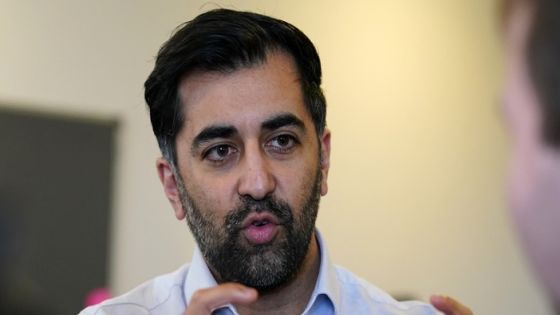 PA via Reuters
Health Secretary Humza Yousaf during a visit to the New Victoria Hospital in Glasgow. Picture date: Friday February 17, 2023.No Use UK. No Use Ireland. No Use Belgium. No Use France. No Use Germany. No Use Japan. No Use China. No Use Norway. No Use Sweden. No Use Denmark. No Use Holland. No Use Australia.