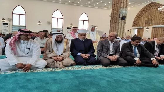 الخلايلة يفتتح بحضور هليل وآل ثاني مسجد ابن القيم في ناعور