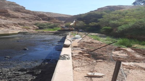 ضبط اعتداءات على خطوط المياه الرئيسية في منطقة وادي خشيبة