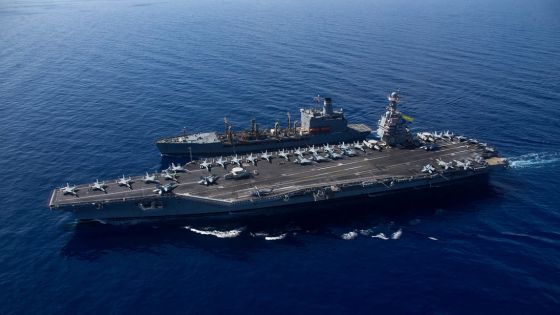 خامنئي يهدد بإغراق حاملة الطائرات الأمريكية في الخليج