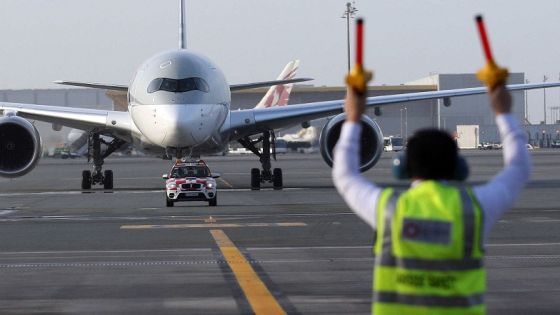 An Airbus A350-1000 is seen at Hamad International Airport in Doha, Qatar, February 21, 2018. REUTERS/Naseem Zeitoon