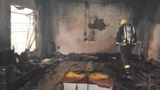 وفاتان و6 إصابات خطرة إثر حريق منزل بجرش
