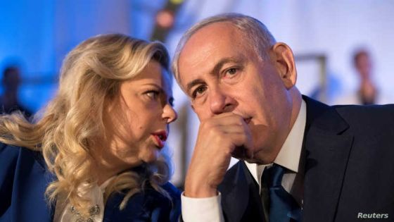 Israeli Prime Minister Benjamin Netanyahu and his wife Sarah Netanyahu attend an event marking the 50th anniversary of Israel's capture of East Jerusalem during the 1967 Six-Day War, opposite the Old City wall and near the Tower of David in Jerusalem May 21, 2017. REUTERS/Abir Sultan/Pool