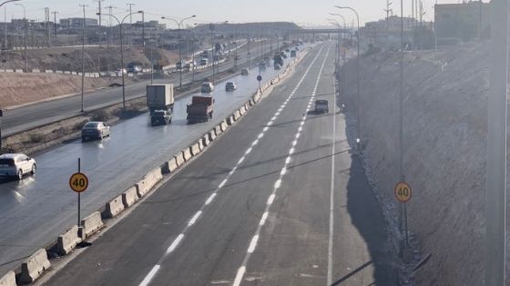 تحويلة مرورية على طريق أوتوستراد عمان – الزرقاء
