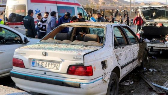 People gather at the scene of explosions during a ceremony held to mark the death of late Iranian General Qassem Soleimani, in Kerman, Iran, January 3, 2024. Majid Asgaripour/WANA (West Asia News Agency) via REUTERS ATTENTION EDITORS - THIS PICTURE WAS PROVIDED BY A THIRD PARTY