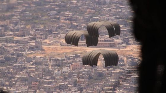 الإنزال الجوي الأردني يتصدر منصات التواصل الاجتماعي