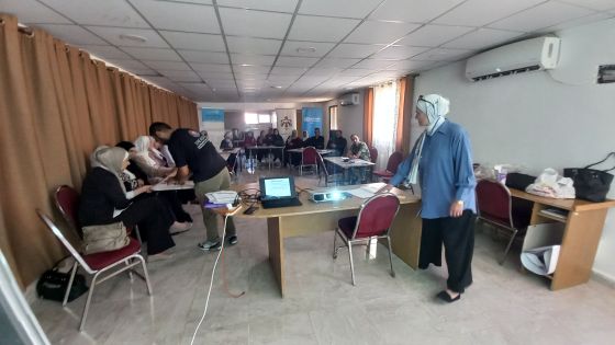 دورة تدريبية في مركز الأميرة بسمه للتنمية بماعين للجنة الصحية للتوعية والتثقيف الصحي